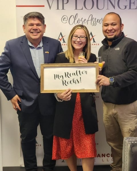 "My Realtor Rocks!" — VIP Lounge celebration with happy clients